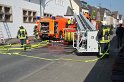Feuer 3 Dachstuhlbrand Koeln Rath Heumar Gut Maarhausen Eilerstr P538